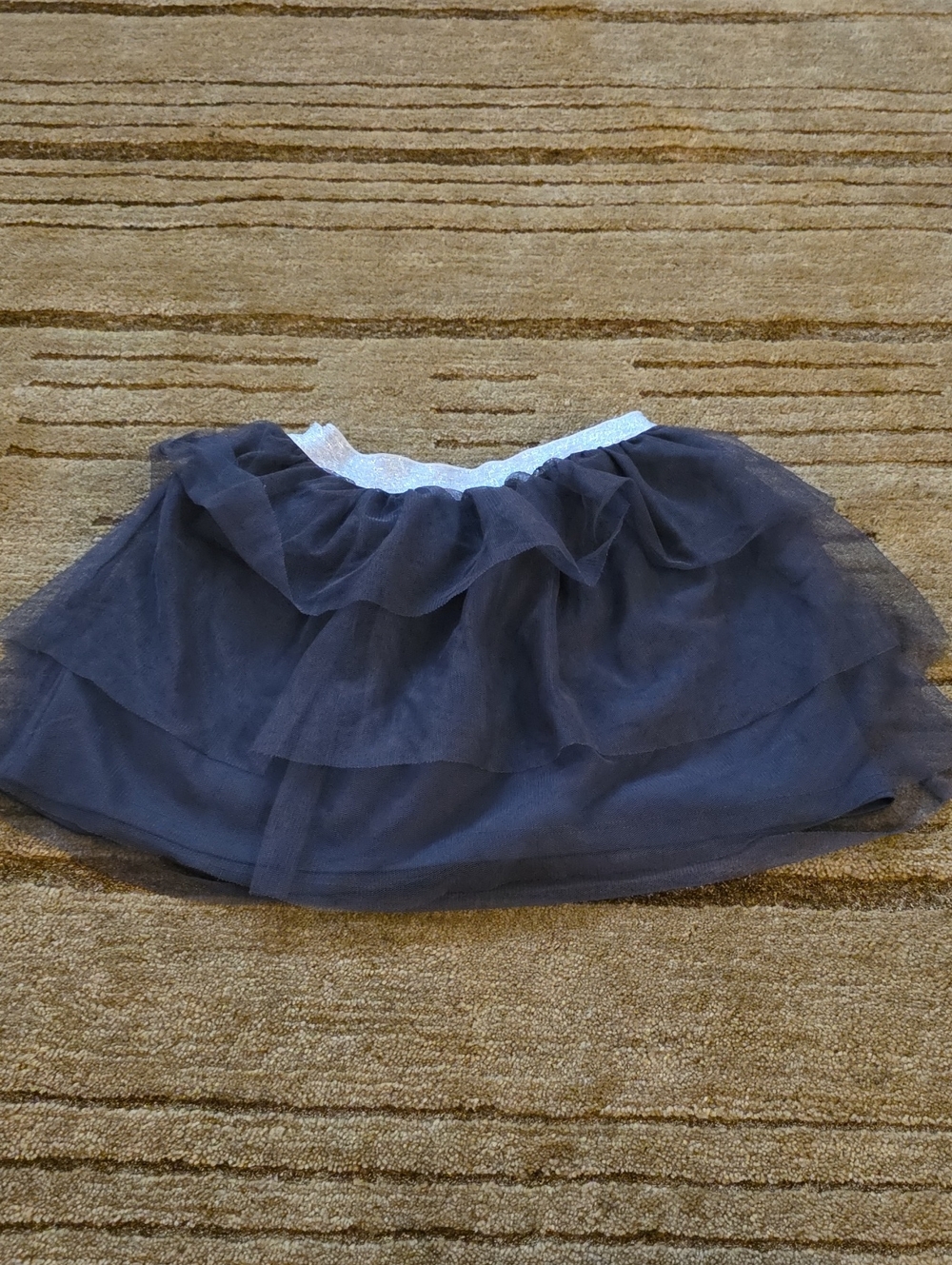 jumping beans Navy Tulle Layered Skirt with Sparkle Waistband